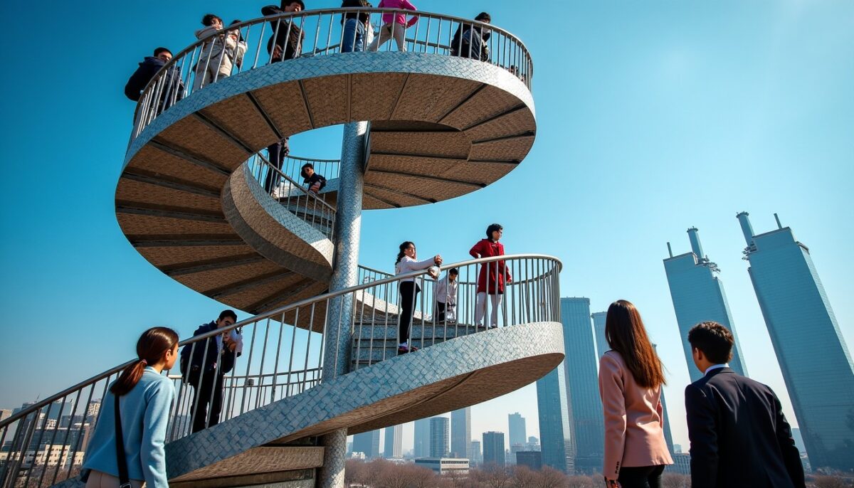 Escalier de Zhengzhou : oser monter cette attraction insolite de Chine, défi ou découverte ?